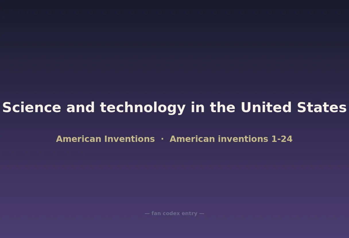 Science and technology in the United States
